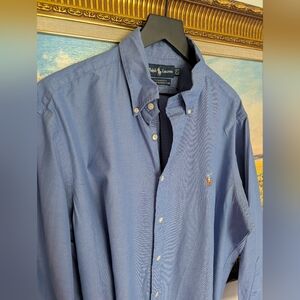 Ralph Lauren Classic Blue Button-Down Shirt